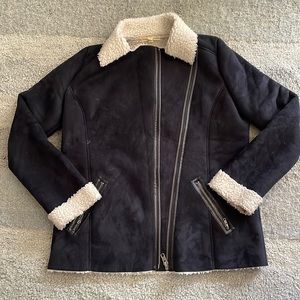 Suede Shearling Jacket